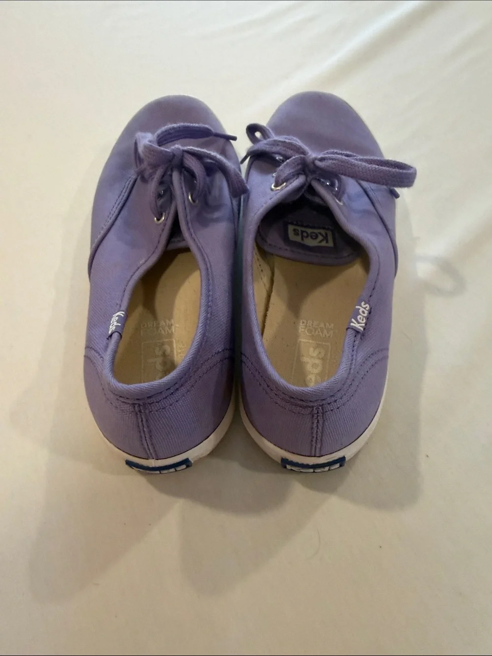 Keds Lavender Canvas Lace-Up Sneakers
